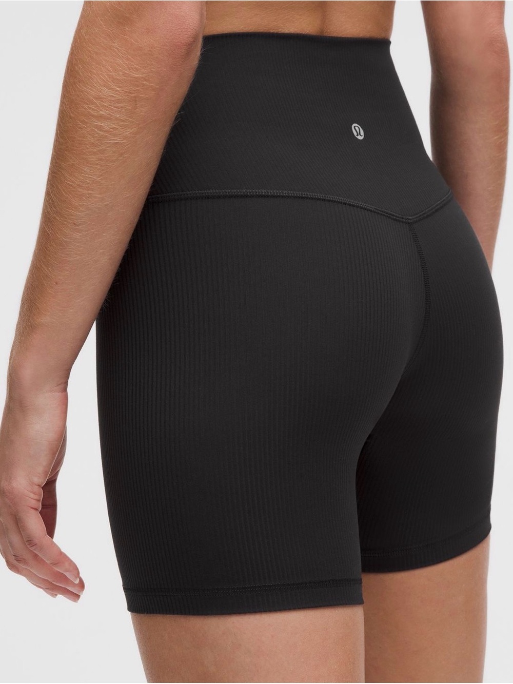 lululemon athletica Align High-Rise Ribbed Bike Shorts - Black